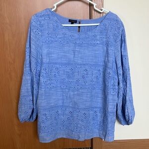 Talbots Blue Top Size Large